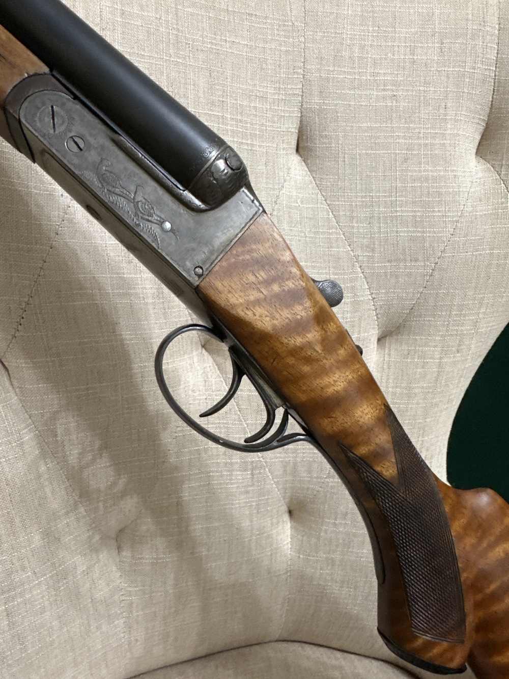 El Faisan Spanish 12ga Shotgun 28" Engraved Side By Side -img-7