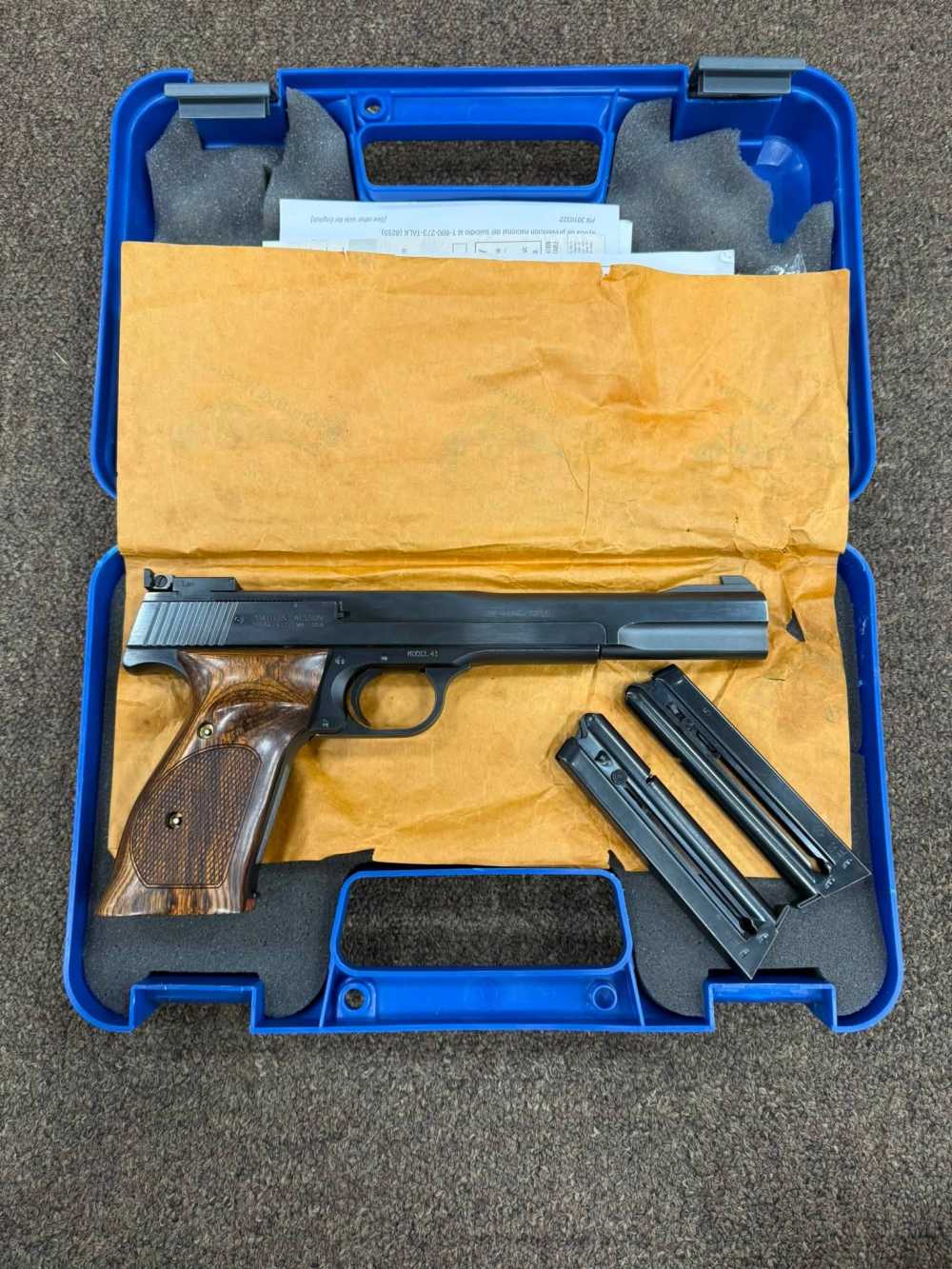 Smith & Wesson 130512 Model 41 .22 LR 10Rd Semi-Auto Pistol 7" Barrel -img-0