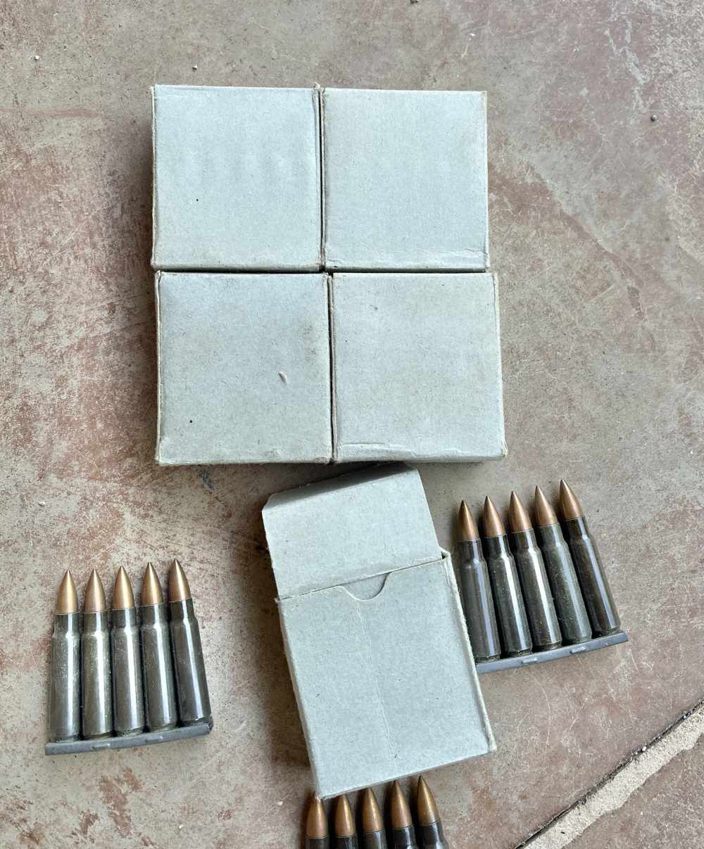 5 boxes of 7.62x45 CZ 52 VZ52 on stripper clip-img-1