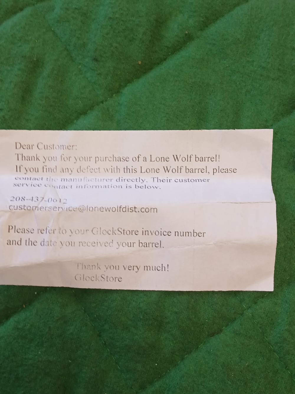 Glock Barrel Lone Wolf 45 ACP 4.5"-img-2