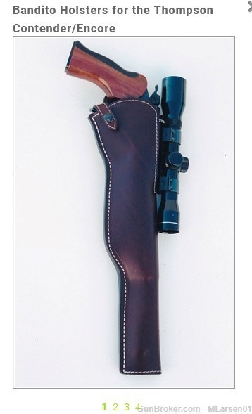  Leather Holster for Thompson Contender, Encore & G2 Pistols-img-0