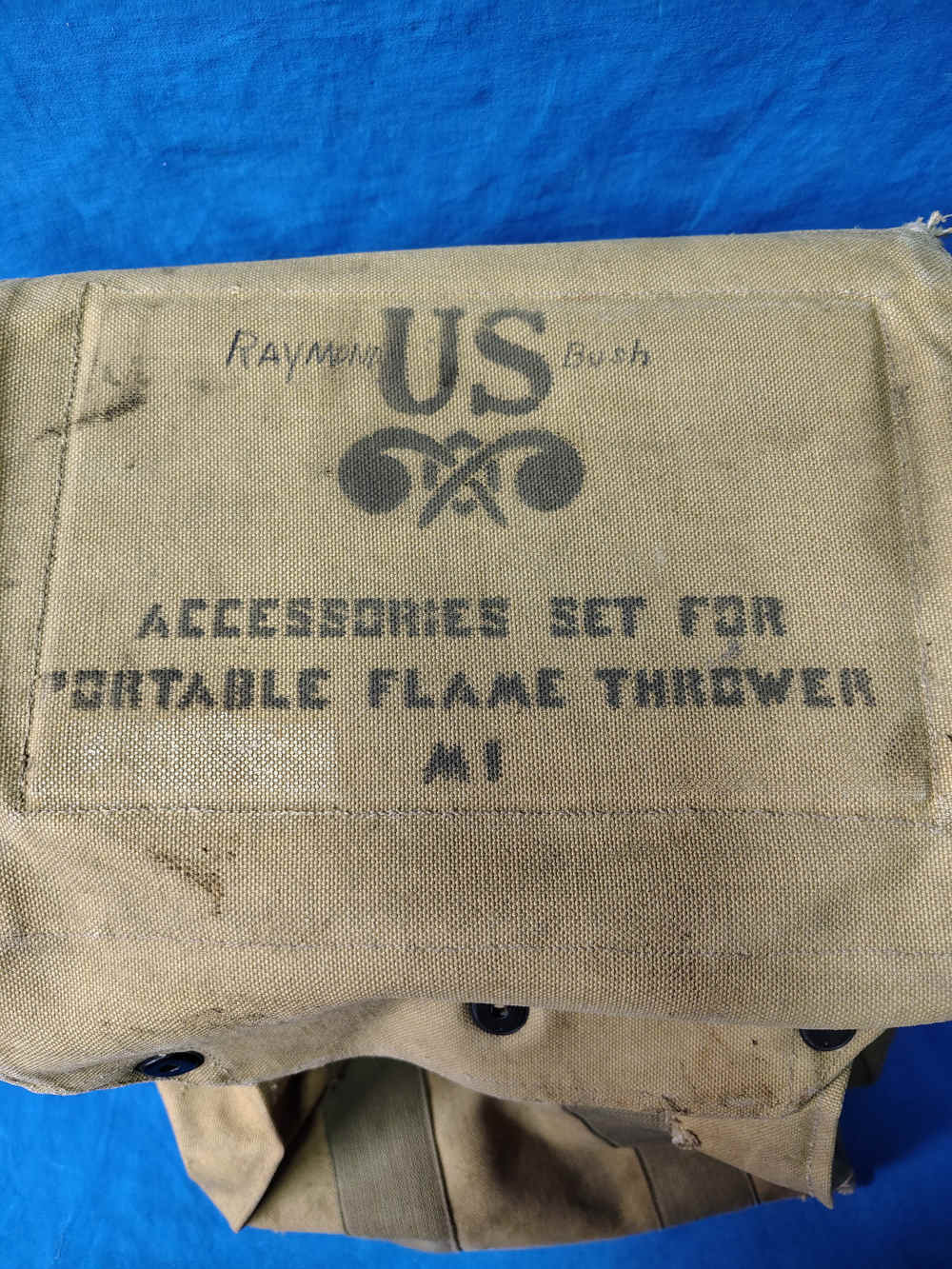 RARE WWII US USMC M1 M1A1 Flame Thrower Flamethrower Accessories Pack -img-1