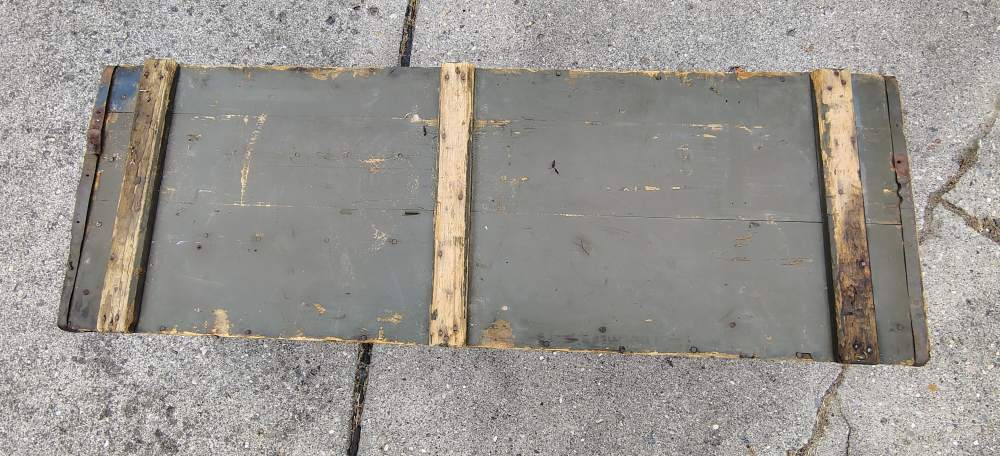 RARE WWII US USMC M1 M1A1 Flame Thrower Wood Transit Box Crate Dated 3-45-img-18