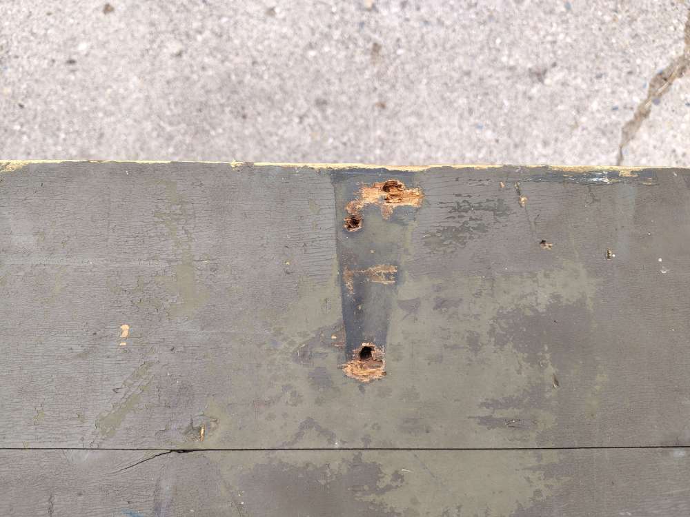RARE WWII US USMC M1 M1A1 Flame Thrower Wood Transit Box Crate Dated 3-45-img-13