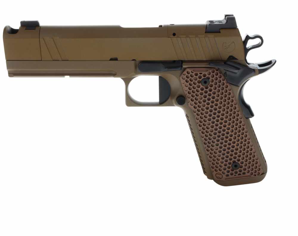 NEW! Nighthawk Custom 1911 Sand Hawk Single Stack Comp IOS 9mm 10+1 FDE-img-11