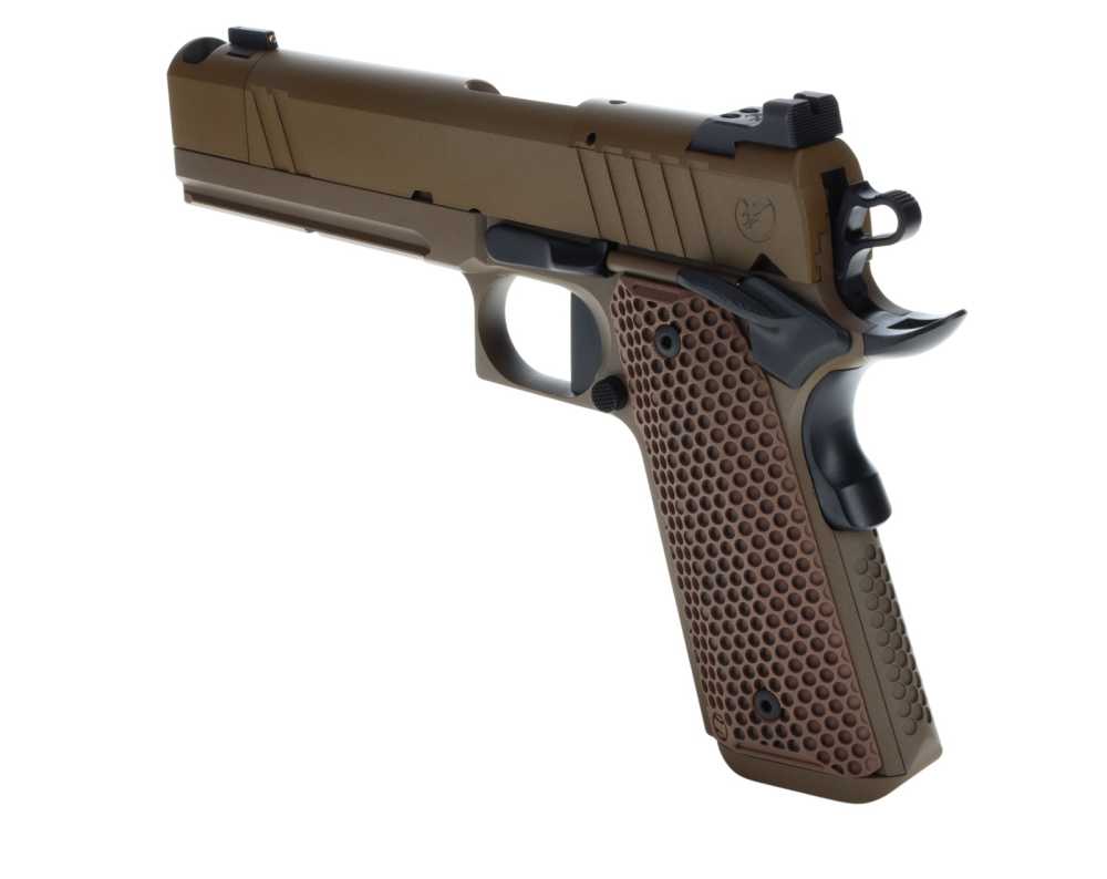 NEW! Nighthawk Custom 1911 Sand Hawk Single Stack Comp IOS 9mm 10+1 FDE-img-13