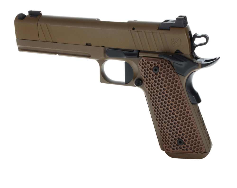 NEW! Nighthawk Custom 1911 Sand Hawk Single Stack Comp IOS 9mm 10+1 FDE-img-12