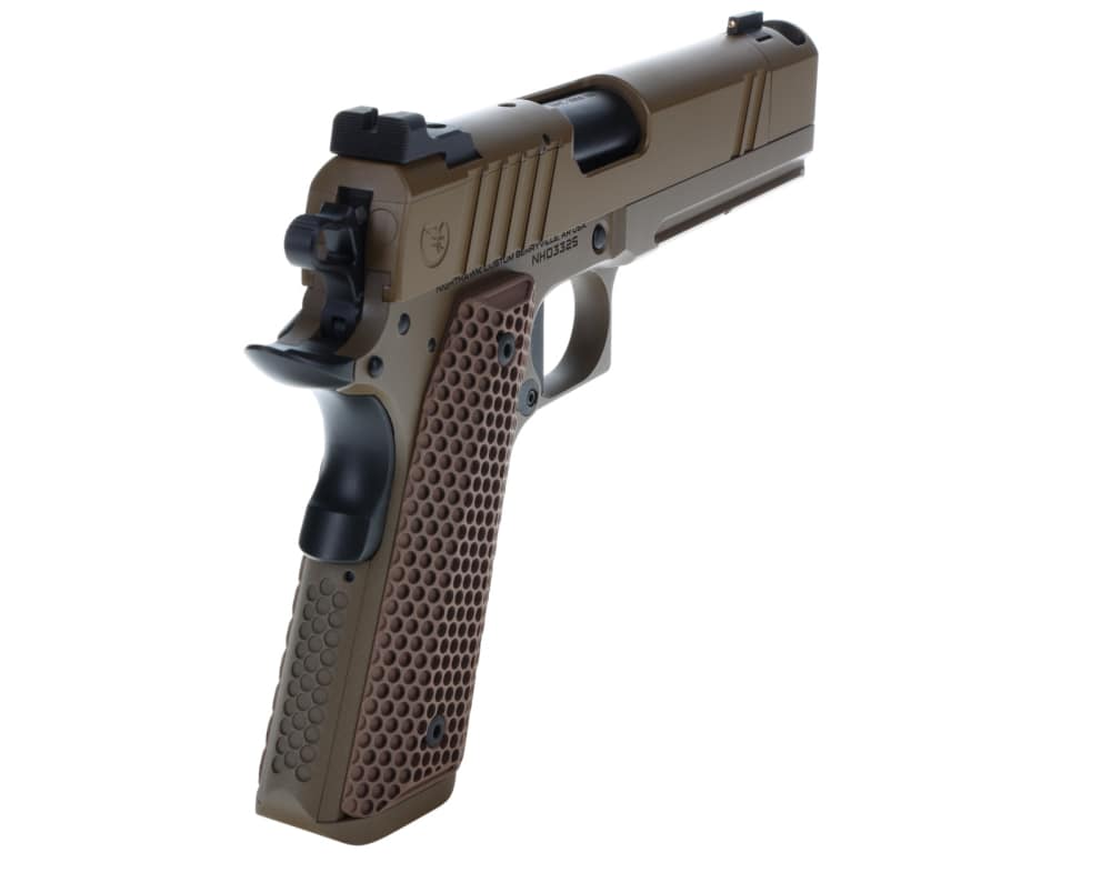 NEW! Nighthawk Custom 1911 Sand Hawk Single Stack Comp IOS 9mm 10+1 FDE-img-17
