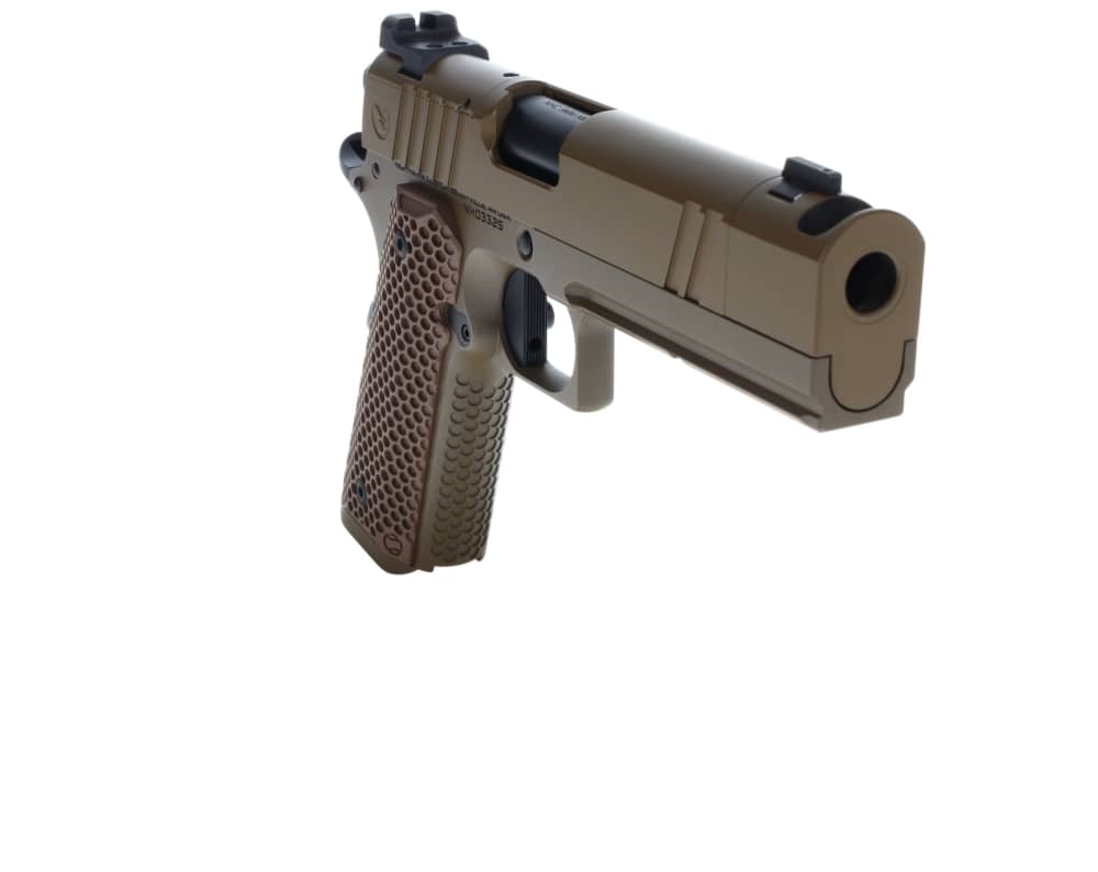 NEW! Nighthawk Custom 1911 Sand Hawk Single Stack Comp IOS 9mm 10+1 FDE-img-5