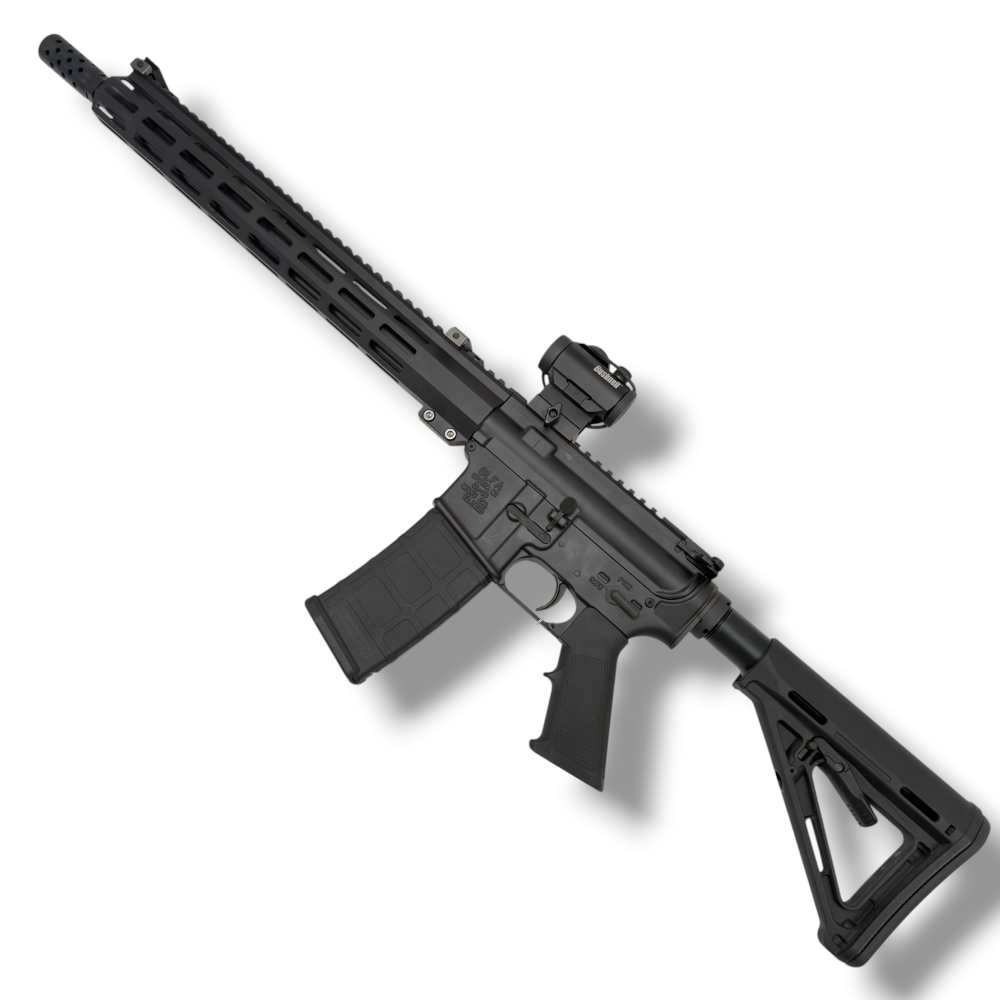 Preowned GLFA GL-15 Rifle .223 Wylde Bushnell RDS Angled BUIS-img-3