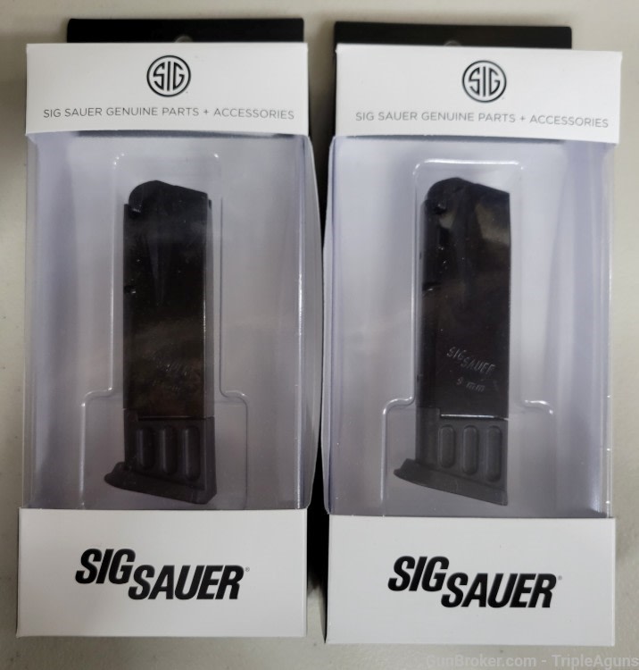 Sig Sauer P228 P229 older models 9mm 10rd factory magazine lot of 2-img-0