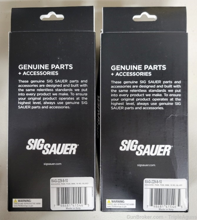 Sig Sauer P228 P229 older models 9mm 10rd factory magazine lot of 2-img-1
