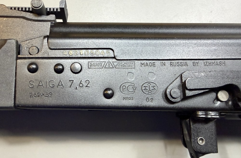 Izhmash Saiga Sporter 7.62x39, 2 Mags, Scope-img-2