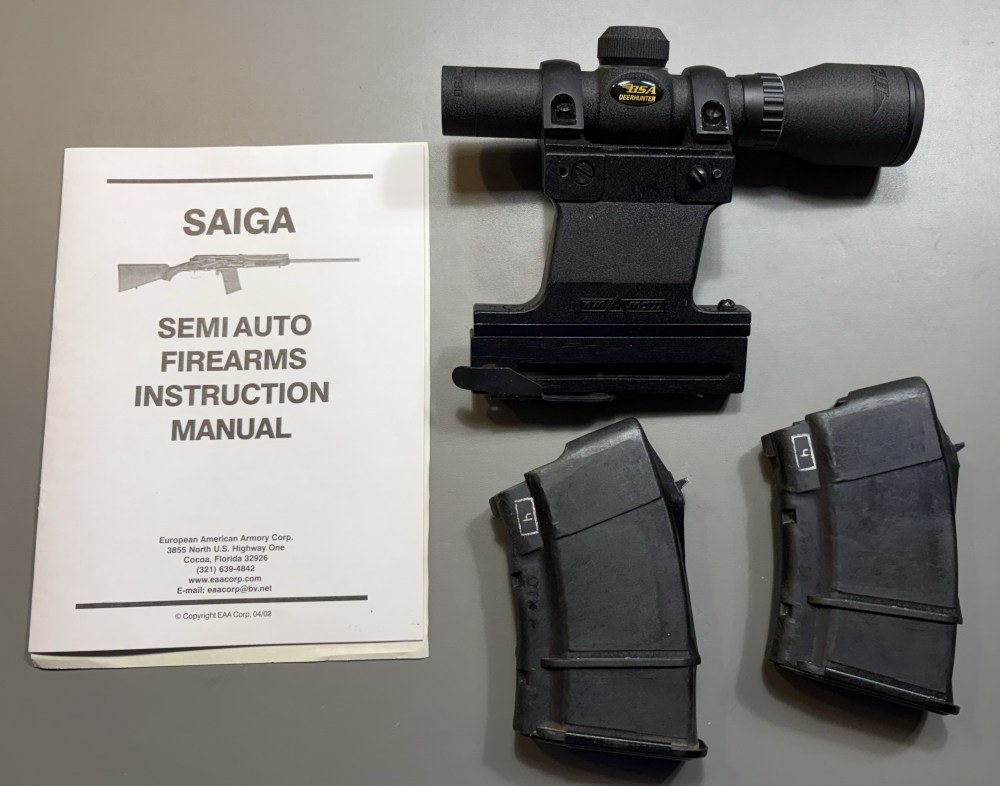Izhmash Saiga Sporter 7.62x39, 2 Mags, Scope-img-3