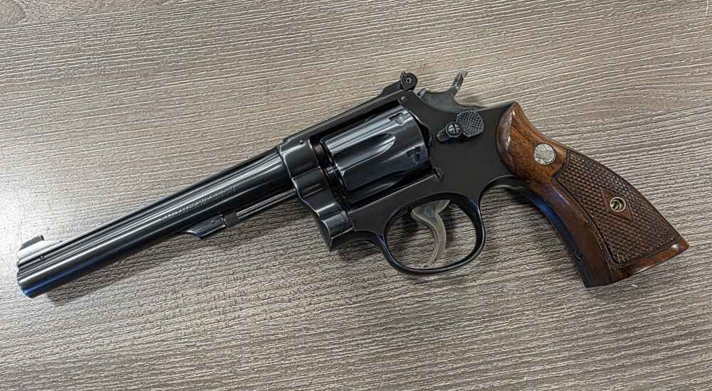 S&W K-22 Masterpiece 1st year 1946, 6",  5-screw,  SERIOUS COLLECTOR-img-0