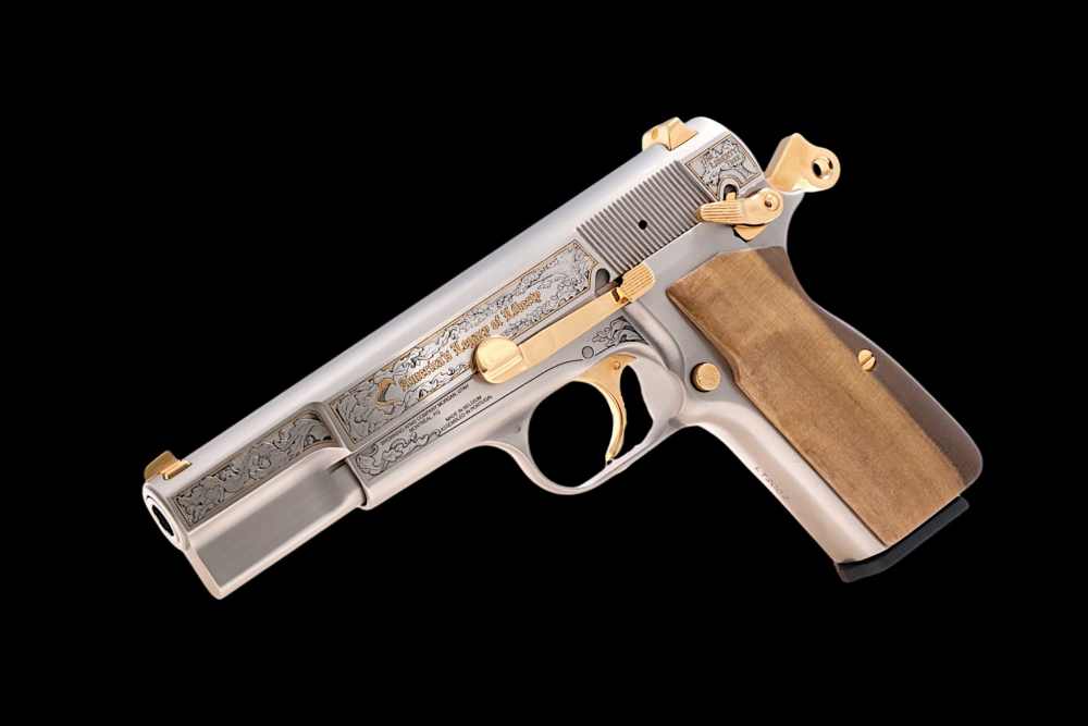 HAND ENGRAVED, LIMITED EDITION BROWNING HI POWER BELGIAN AMERICA'S LEGACY-img-9