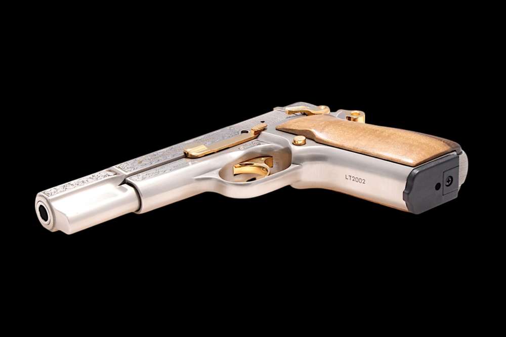 HAND ENGRAVED, LIMITED EDITION BROWNING HI POWER BELGIAN AMERICA'S LEGACY-img-20