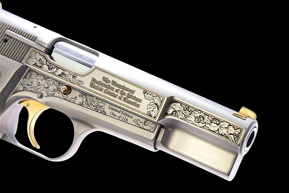 HAND ENGRAVED, LIMITED EDITION BROWNING HI POWER BELGIAN AMERICA'S LEGACY-img-4