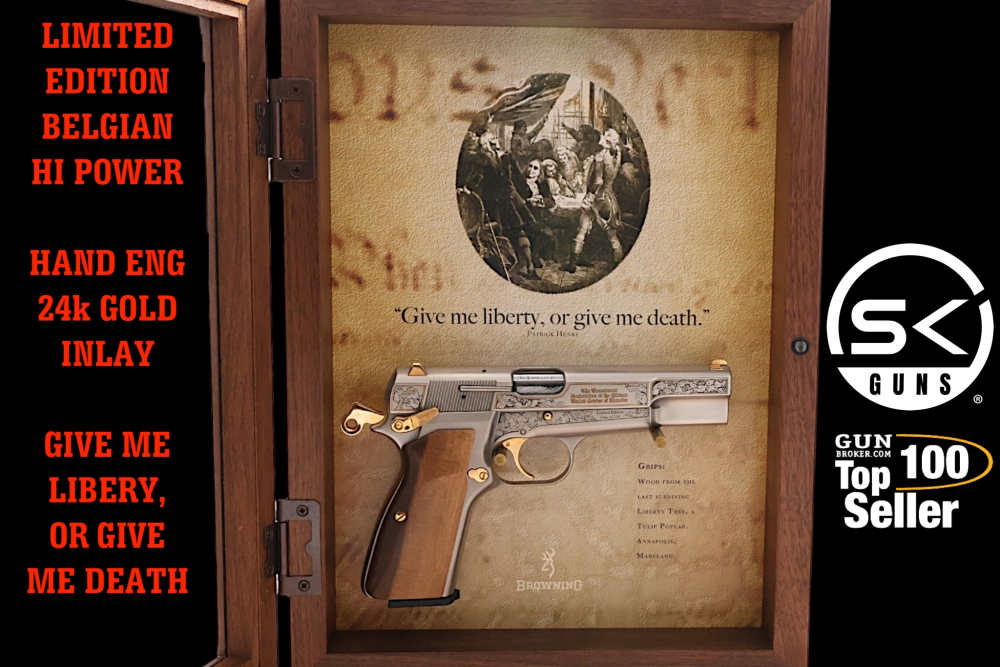 HAND ENGRAVED, LIMITED EDITION BROWNING HI POWER BELGIAN AMERICA'S LEGACY-img-0