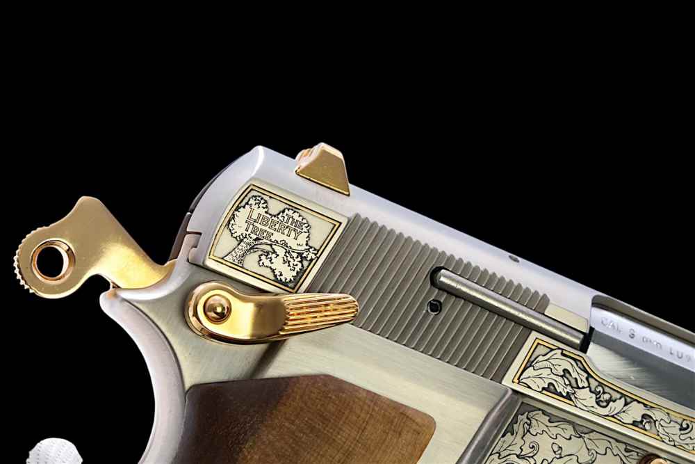 HAND ENGRAVED, LIMITED EDITION BROWNING HI POWER BELGIAN AMERICA'S LEGACY-img-6