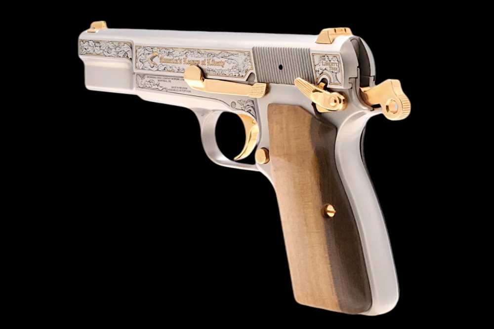 HAND ENGRAVED, LIMITED EDITION BROWNING HI POWER BELGIAN AMERICA'S LEGACY-img-16