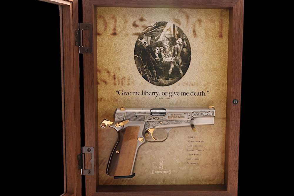 HAND ENGRAVED, LIMITED EDITION BROWNING HI POWER BELGIAN AMERICA'S LEGACY-img-24
