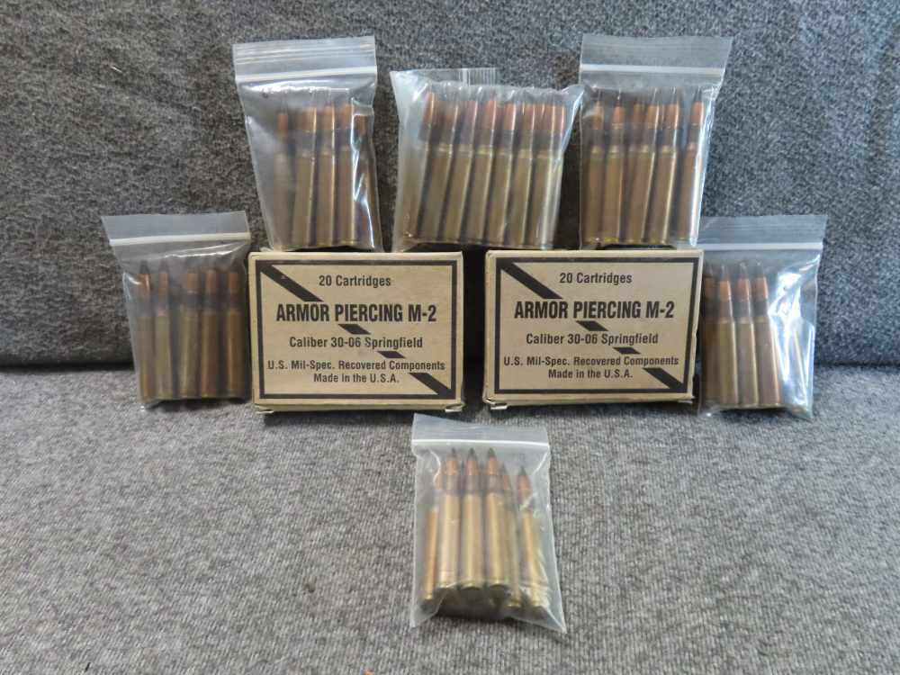 94 ROUNDS WWII USGI 30-06 SPRINGFIELD ARMOR PIERCING AMMUNITION-img-0