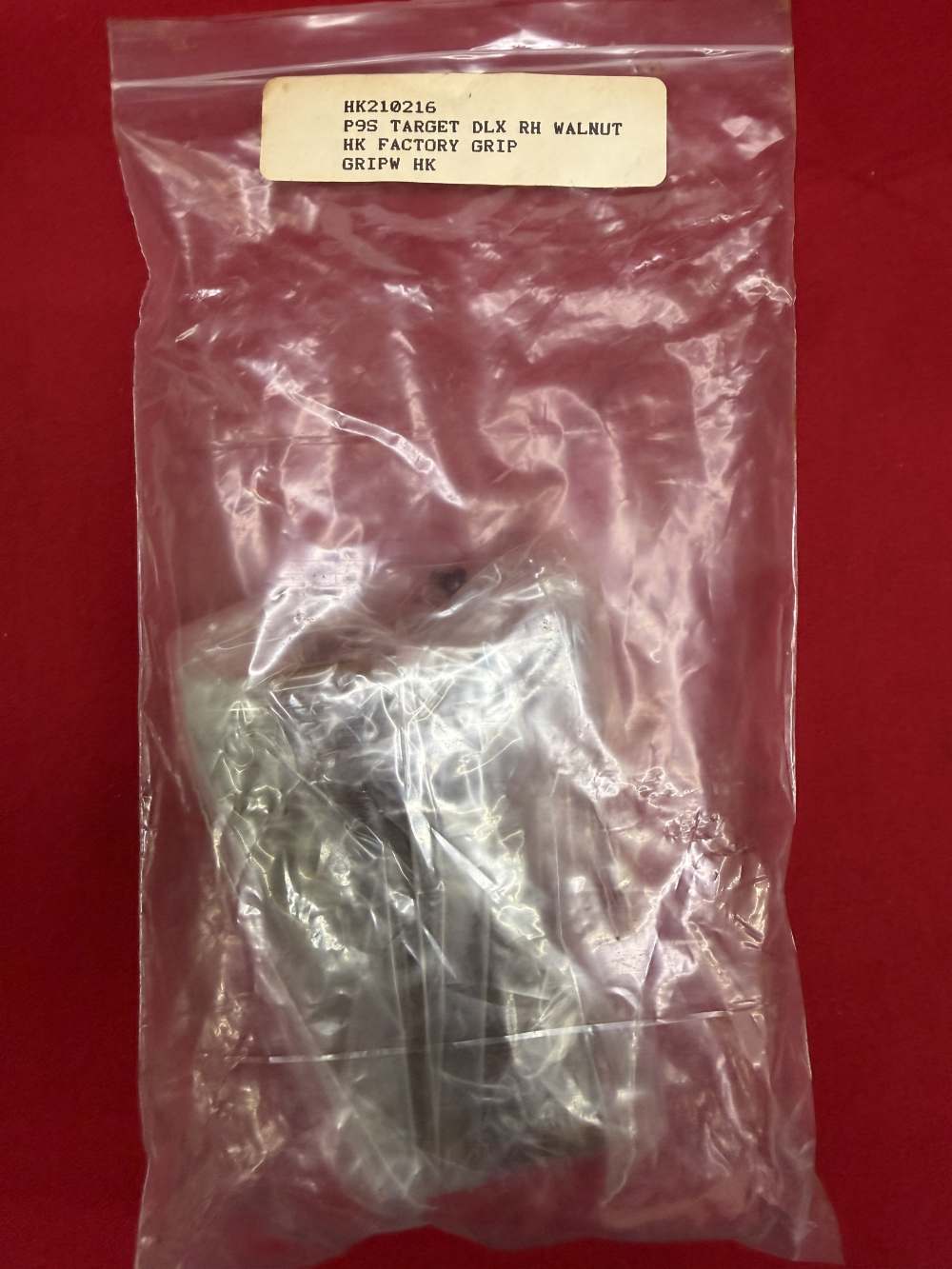 Rare HK P9S Target Deluxe Factory RH Walnut Grip NOS 210216 H&K #SO297-img-1