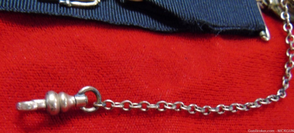 #4-Antique pocket watch fob, late 19th to early 20th century-img-3