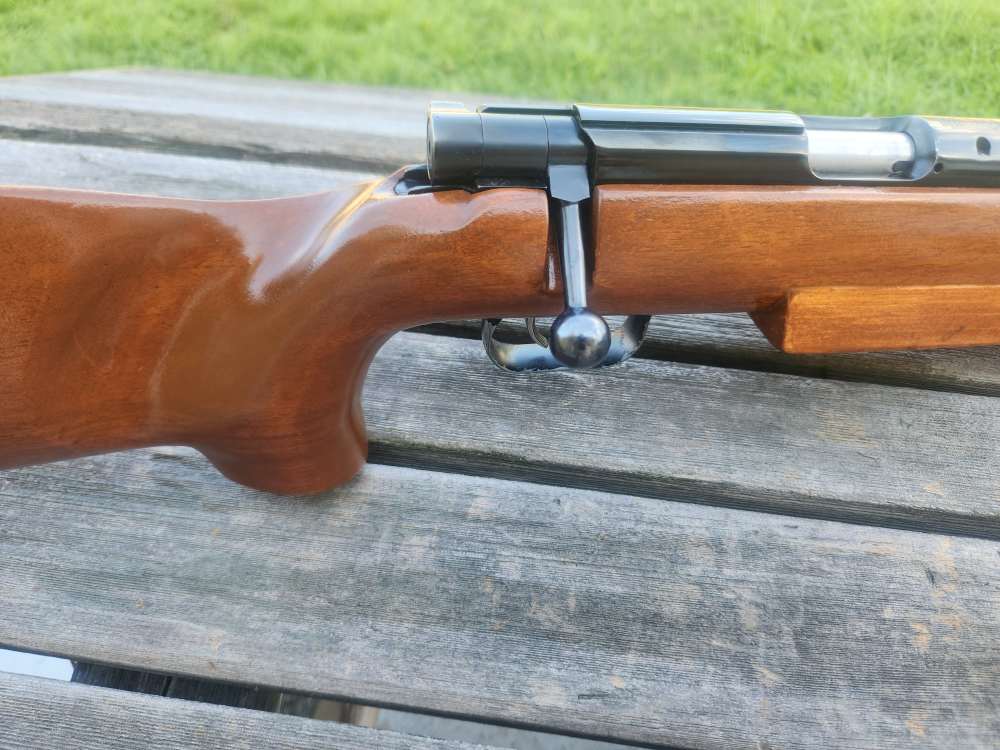german anschutz 1411 MATCH 54 with BENCHREST STOCK beautiful Bluing 1964!-img-13