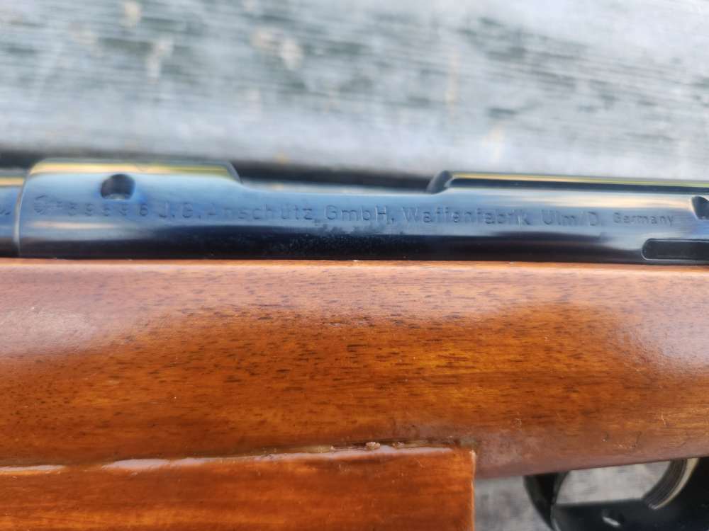 german anschutz 1411 MATCH 54 with BENCHREST STOCK beautiful Bluing 1964!-img-1