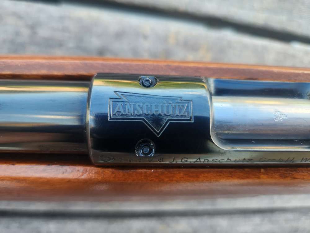 german anschutz 1411 MATCH 54 with BENCHREST STOCK beautiful Bluing 1964!-img-7