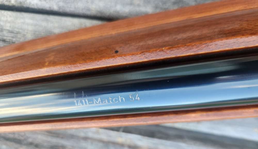 german anschutz 1411 MATCH 54 with BENCHREST STOCK beautiful Bluing 1964!-img-21