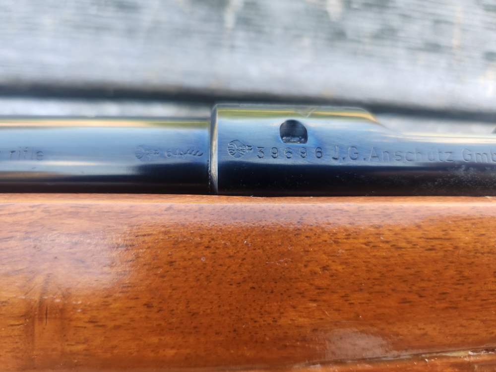 german anschutz 1411 MATCH 54 with BENCHREST STOCK beautiful Bluing 1964!-img-2