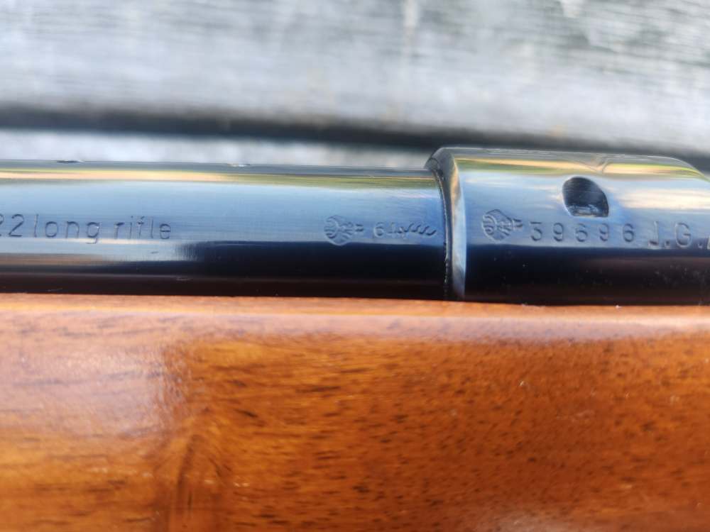 german anschutz 1411 MATCH 54 with BENCHREST STOCK beautiful Bluing 1964!-img-3