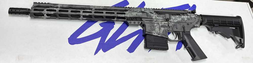 GLFA AR10 308 Win. 16" threaded HBAR Lichen Grey Camo New(no card fees)-img-0