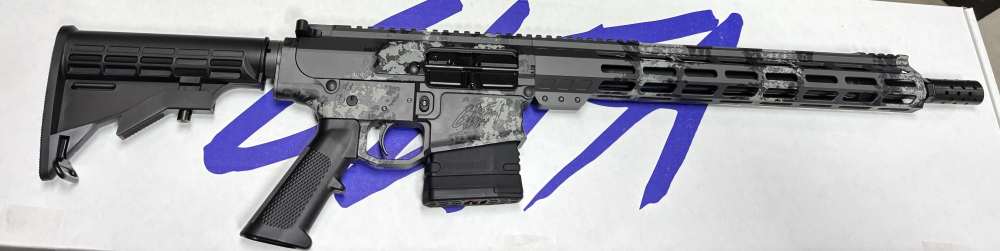 GLFA AR10 308 Win. 16" threaded HBAR Lichen Grey Camo New(no card fees)-img-3
