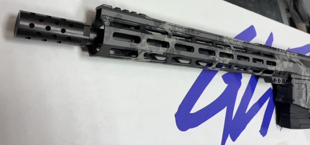 GLFA AR10 308 Win. 16" threaded HBAR Lichen Grey Camo New(no card fees)-img-1