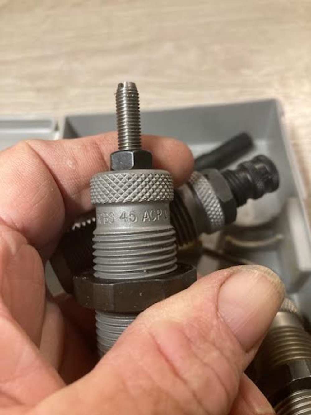 RCBS 45 ACP Carbide 3 die set,box. good condition-img-2