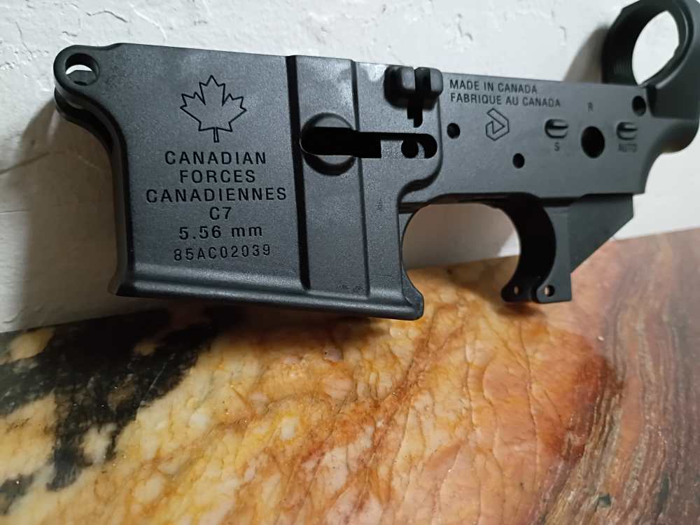Canadian C7 M16 pocket cut AR-15 lower receiver Clone LIVE ready to build.-img-1