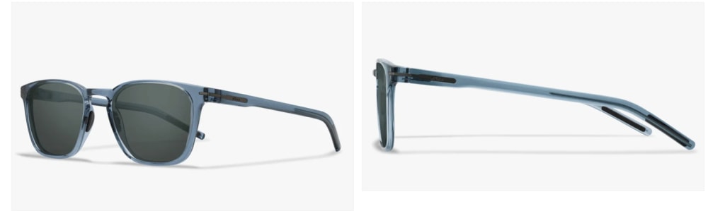 ROKA Rory 2.0 Sunglasses: Crystal Slate Frame Dark Carbon (Polarized) Lens-img-1