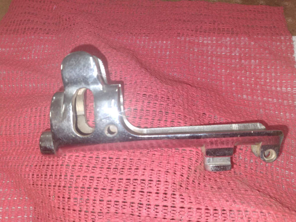 BRITISH  SMLE No 1 MK 3  NICKELED PARADE NOSECAP BAYONET LUG P-1374-img-1