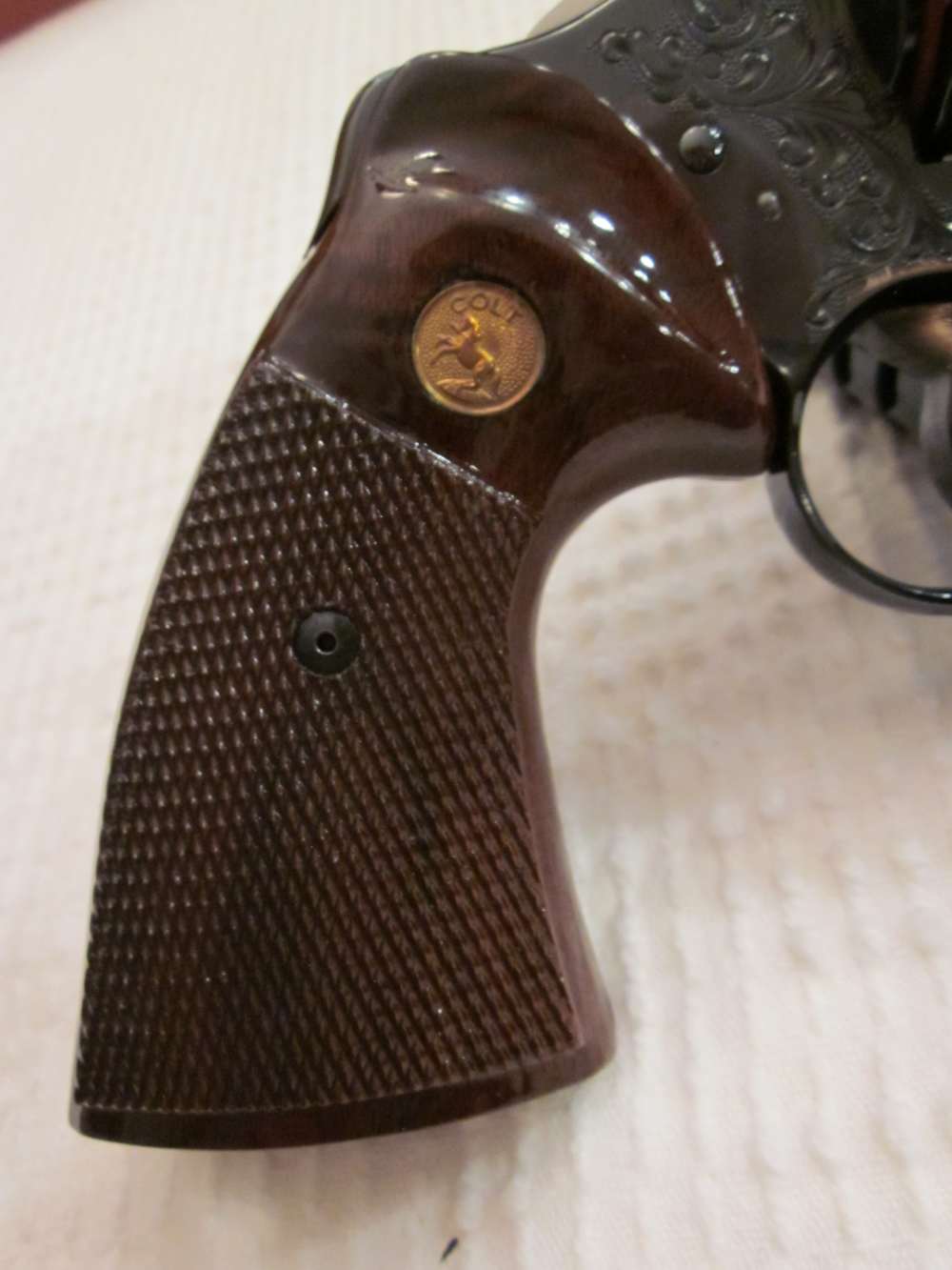 Colt Pythons (2) NOS Factory "C" Engraved-4" (1984) and 6" (1980) 100% -img-11