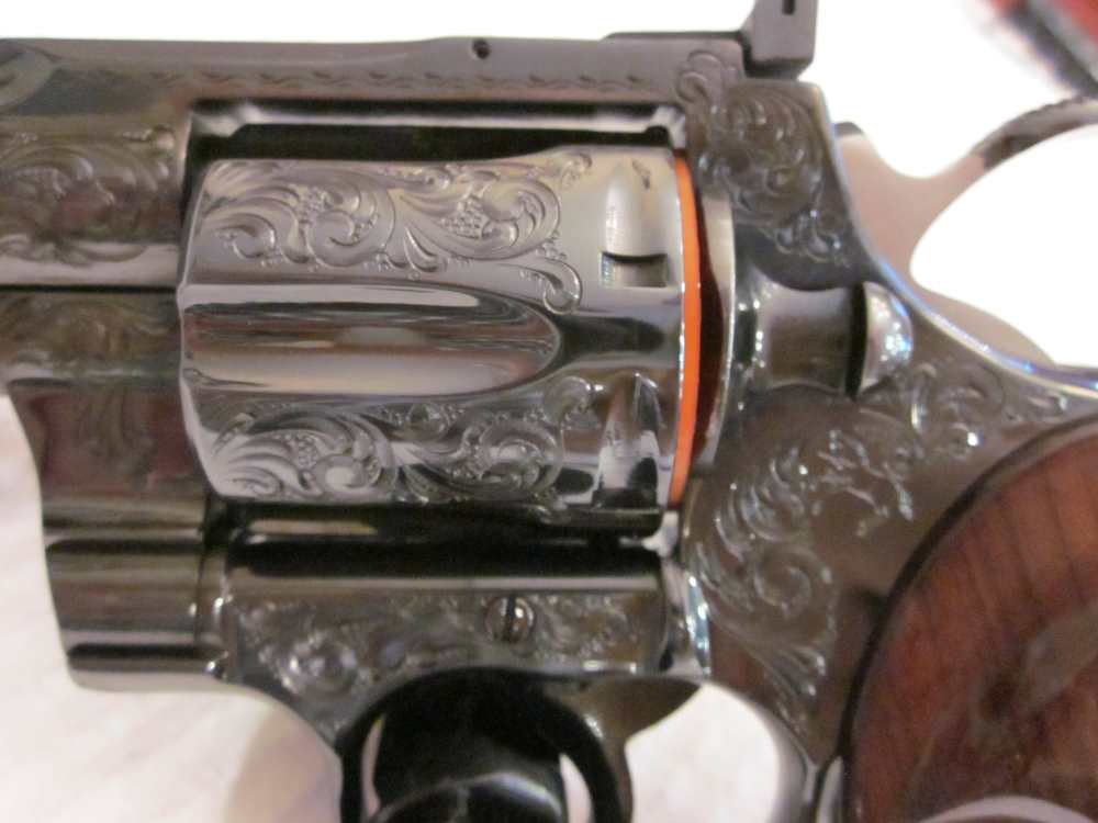 Colt Pythons (2) NOS Factory "C" Engraved-4" (1984) and 6" (1980) 100% -img-41