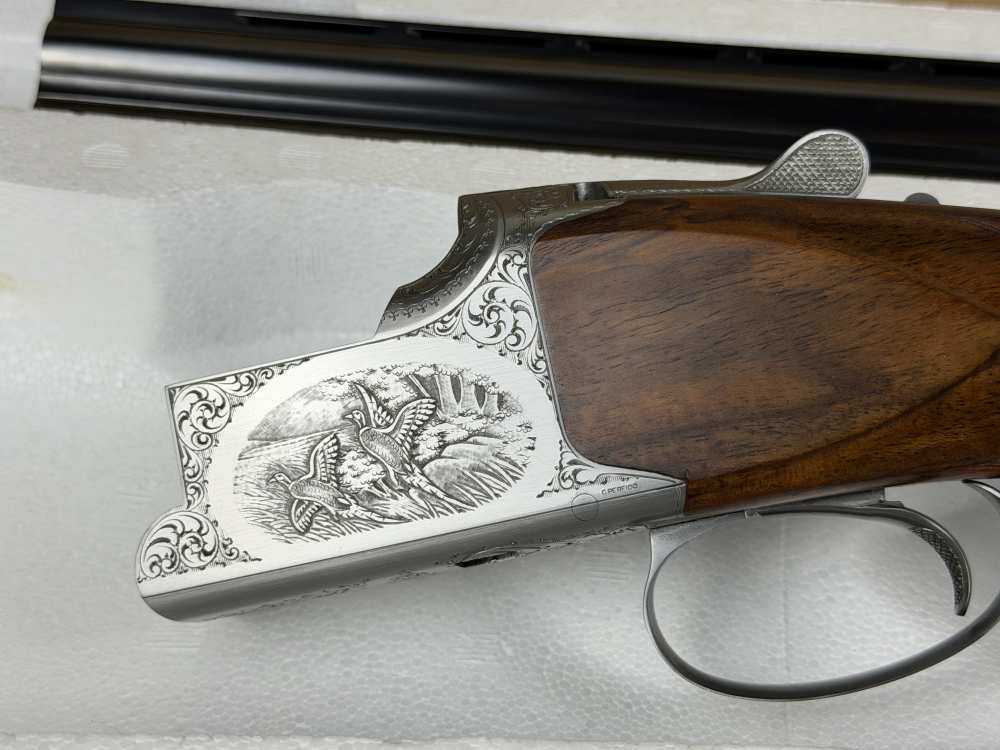 NIB NOS Browning B25 B2G 12 gauge Signed engraving C Perfidio w case-img-0