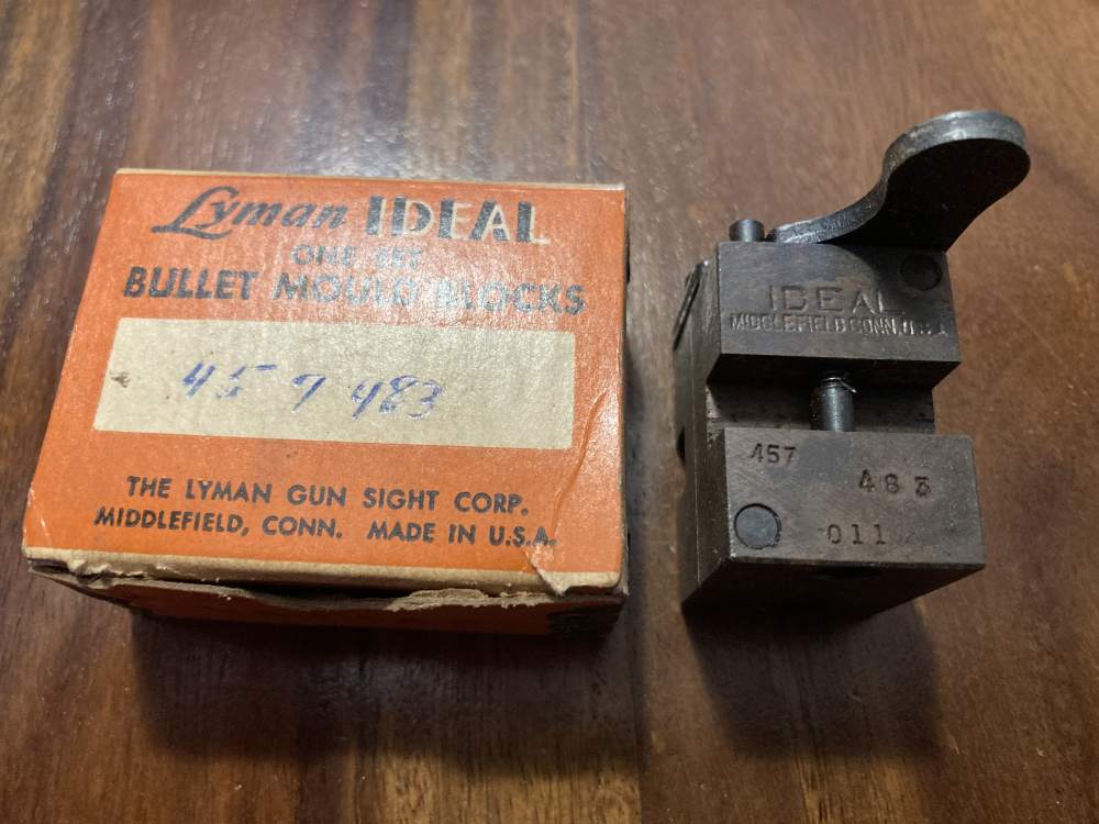 Lyman Ideal 457483 Bullet Casting Mold 45 Caliber 45-70-img-0
