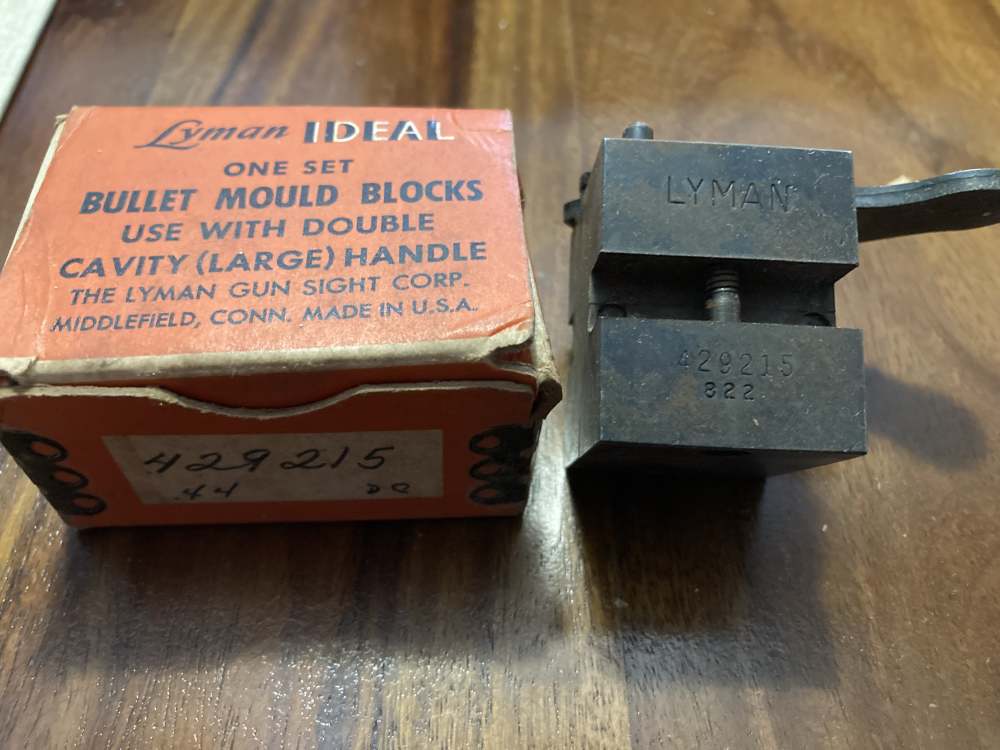Lyman 429215 Bullet Casting Mold 44 S&W Russian/Colt's New Service revolver-img-0