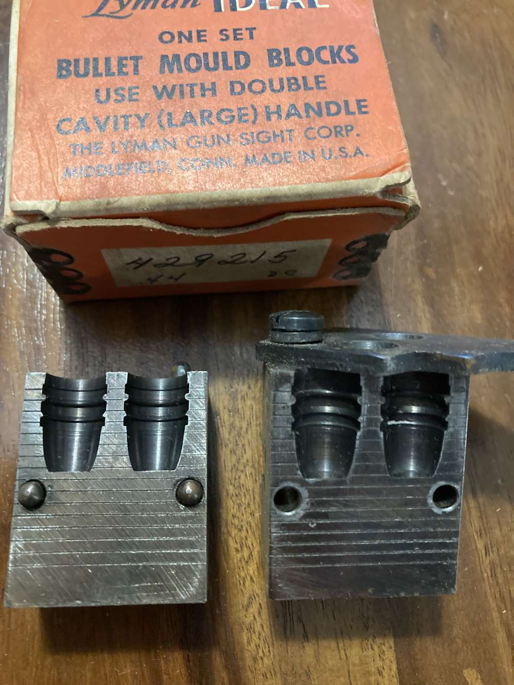 Lyman 429215 Bullet Casting Mold 44 S&W Russian/Colt's New Service revolver-img-1