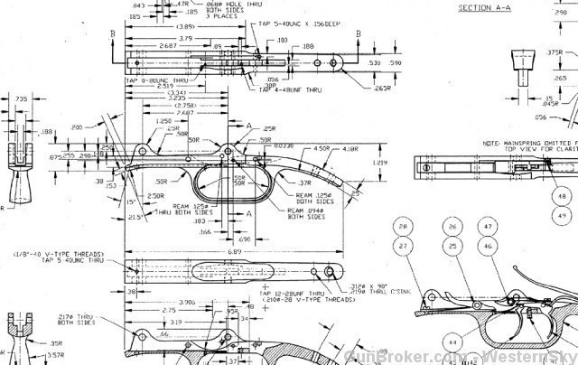 Remington Rolling Block No. 1 Rifle Blueprints!-img-1