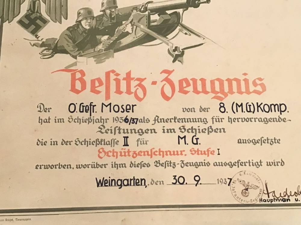 WWII German Award Document W/Original Package Board Marked-img-6